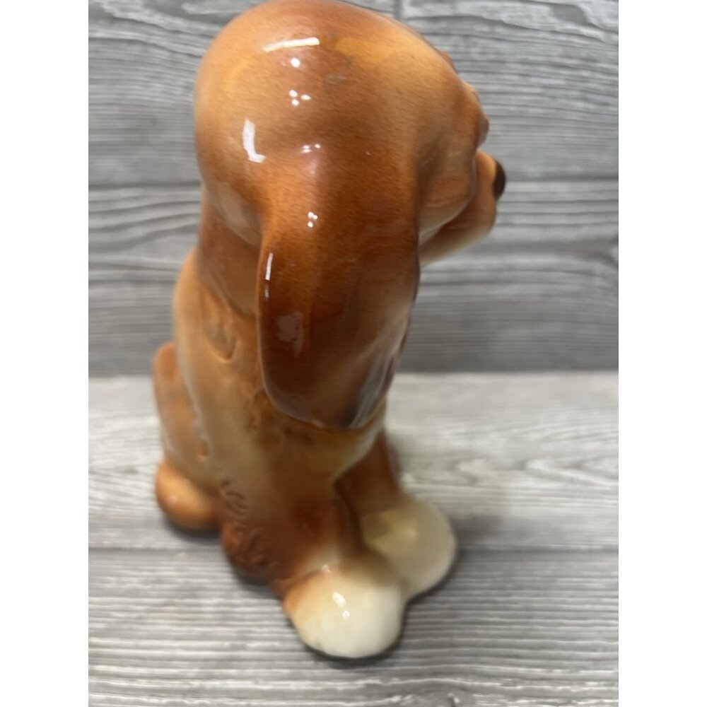 Vintage Ceramic Cocker Spaniel Puppy Dog Planter 7.5” Midcentury Figurine - Picture 5 of 9